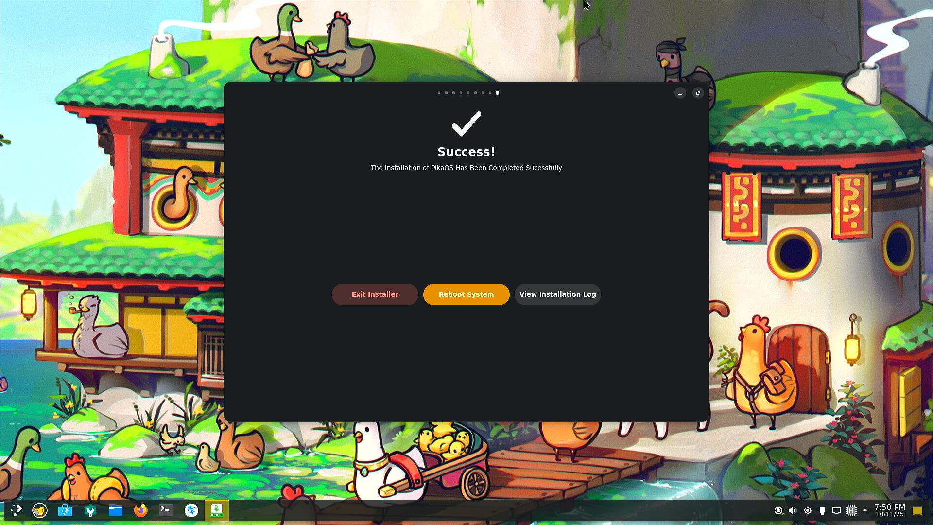 PikaOS Installation Complete