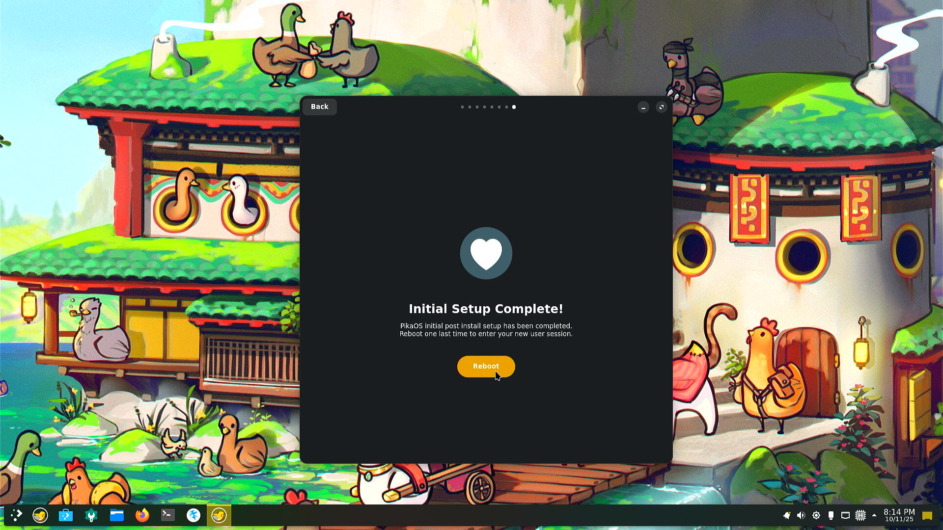 PikaOS Post oobe